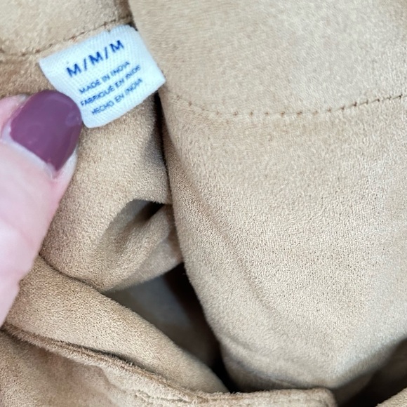 Roxy Chase The Sun Jumper Dress Overalls Size Medium Ultra Suede Tan Festival - Picture 7 of 12